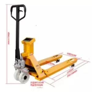 핸드 대차 팔레트 운반기 저울 2톤 550mm 수레 물류