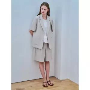 [하프클럽/코인코즈]투버튼 반팔 자켓_DW5MJ103