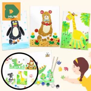 기념용 액자만들기 10p 창의력 만들기 놀이 체험용 교육용 교구 미술 손도장 교구재료 액자 발도장 재료