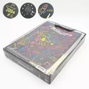 A4 금은 스크래치페이퍼 16개입 1박스 스크래치북 색칠놀이