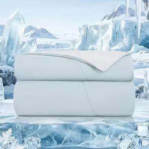 뜨거운 잠자는 사람들을 위한 탑씨 쿨링 컴포트 블랭킷 영원한 콜드 터치-Q-max 0.45 양면 경량 디자인