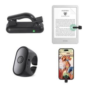 킨들 페이퍼화이트 페이지 터너 리모컨 캠코더 클리커 카메라 전자책 태블릿 액세서리 블랙