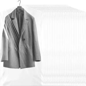 옷을 걸 수 있는 투명 비닐봉지 100팩 드라이클리닝 가방 60 120cm 방진 천 커버 집/드라이클리너에서