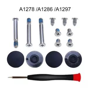 호환   프로 13 15 17 A1278 A1286 A1297 2008 2009 2010 2011 2012용 나사 드라이버 포함 하단 케이스 고