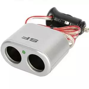 [CAR] 차량용 2구 충전기 시가잭 시거잭 멀티소켓 실버 소켓