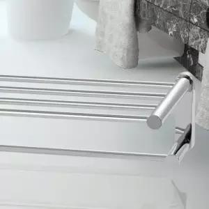 화장실수건걸이 HLBATH 스텐레스 수건걸이 2단 욕실수건 선반 IBA3030