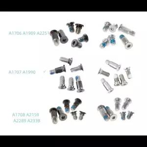 호환  6pcs A1706 A1989 A2251 A1707 A1990 A1708 A2159 A2289 A2338 Macbook Pro 13 15 용 하단 쉘 뒷면