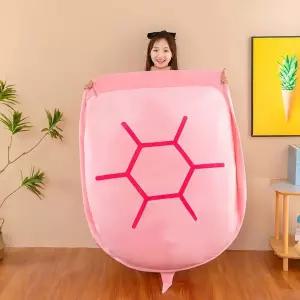 대형 거북이 등껍질 베개 핑크 인형 쿠션 60cm 쇼파 수면 E66