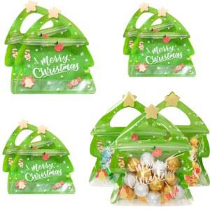 10 30 Pcs 크리스마스 트리 선물 가방 휴일 이브 쿠키 포장 수제