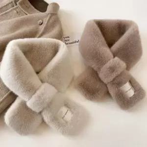 밍크목도리 겨울 쁘띠 라이트 귀여운 털 퍼목도리 머플러