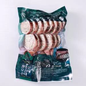 강원도 속초 전통 순대 수제 오징어순대 슬라이스 500g x2개