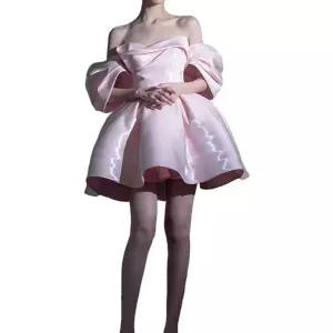 연주회 파티 미니드레스 이브닝 드레스 피로연 셀프 미니