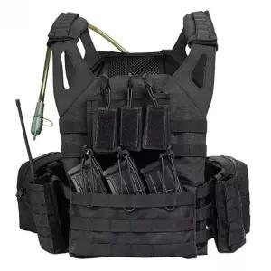 등산조끼 LSR 전술 조끼 야외 CS 필드 트리플 탄창 파우치 퀵릴리즈 버클 경량 워게임 기어 캠핑 하이킹 [