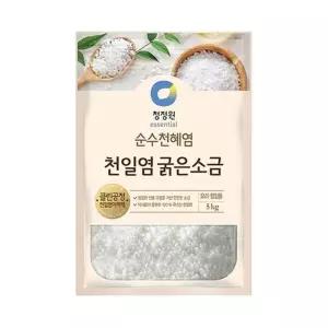 청정원 천일염 굵은소금 5kg