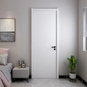 맞춤형 단단한 나무 복합 페인트 침실 문 순수한 흰색 방 여닫이 환경 보호