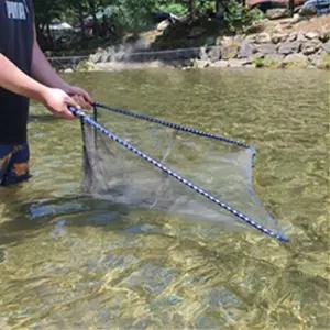 어린이 계곡 냇가 양손 그물 물고기 뜰채 시골 족대 캠핑