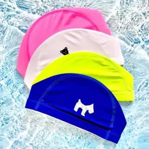 어린이 단체 가성비 국산 스판 수영모자 학생 수모 주니어 8세