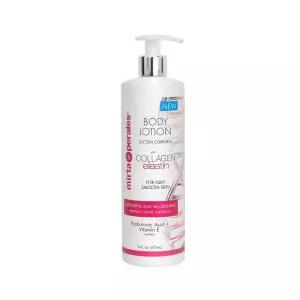 Mirta De Perales 콜라겐 및 엘라스틴이 함유된 바디 로션 | 히알루론산, 비타민 E, 시어 버터, 코코넛, 아