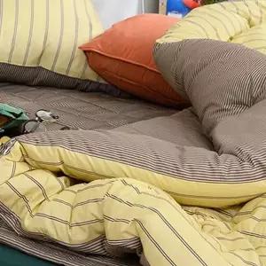 [오너클랜]이불 사계절 싱글 슈퍼 줄무늬 방수 침구 먼지없는 줄무늬이불세트