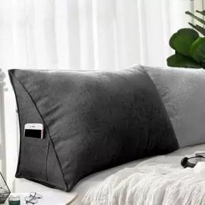 [오너클랜]기대기 등받이 편한 삼각 사무실 침대 쿠션 등 허리 사무실쿠션