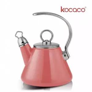 [골드스마일]법랑주전자 0.95L 핑크색 티포트 차주전자