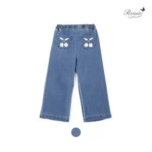 [레노마키즈]페리미츠 여아 체리포켓 데님팬츠 초등 유아 와이드스판청바지 P2612Q260