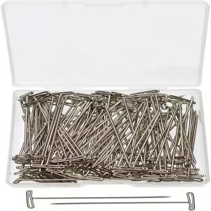 투팔리지 2인치 T핀 바느질 가발 원단용 스트레이트 니트 퀼팅 모델링 크로셰 보석 디스플레이 공예 사무실