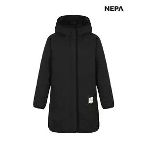 [네파] 여성 써모 퍼프 후디 퀼팅 롱 패딩 자켓_7J60962