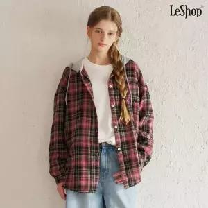 르샵 후드 빈티지 체크 셔츠 (DQ1BA009A)