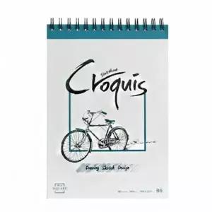 아트스퀘어 TC26CW88 크로키 노트 B5 CG06 105g 80매 그린 2개