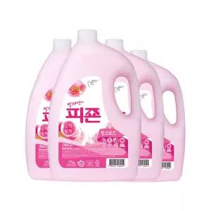 피죤 섬유유연제 4210ml 4개 핑크로즈