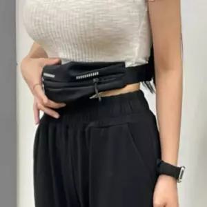 러닝 마라톤 웨이스트백 가방 힙색 벨트 블랙