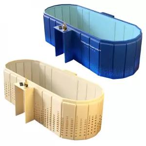 1인용 미니 사우나 반식욕조 접이식 무조립 미니테이블 욕조 L