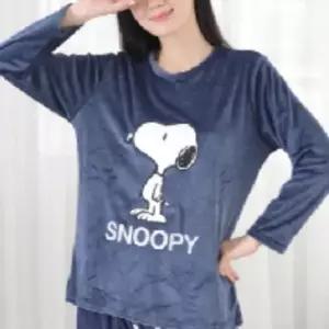 인견잠옷 여성 주니어 극세사 밍크 파자마 수면잠옷세트 긴팔 겨울 잠옷