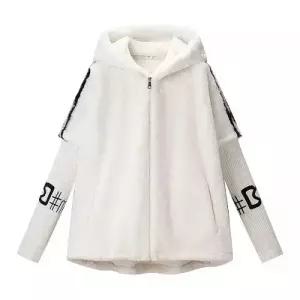 여사친 겨울 트렌디 아이템 재킷 가죽 스트리트 털 일체형 코트 HT4