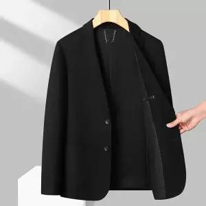 남성 트렌디 아이템 정장자켓 솔리드 모직 정장 가을겨울 스판 캐주얼 재킷 HT4
