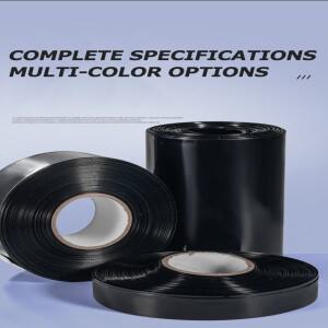 1m/팩 PVC 열 수축 튜브 18650 배터리 팩 생산용 파란색/검정색 절연 케이블 슬리브 멀티