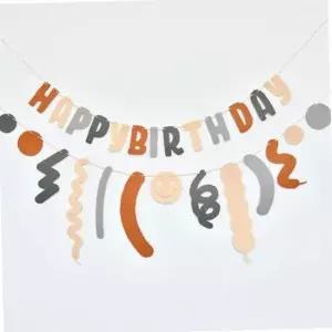 생일 가랜드 브라운 파티 용품 생일상 꾸미기 강아지 고양이 축하 이벤트 포토존 소품 어린이집 장식