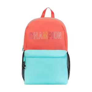 Champion Merit 백팩, 코랄, 원사이즈, Merit 노트북 백팩, 패딩 스트랩, 물병 포켓 및 노트북 수납 공간이