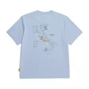 내셔널지오그래픽 N252UTS992 COOL MAX 월드맵 베이직핏 반팔 티셔츠 STONE BLUE N252UTS992420