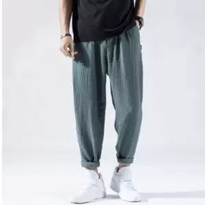 [옷자락]남자 주름 여름 캐주얼 밴딩 트레이닝 바지