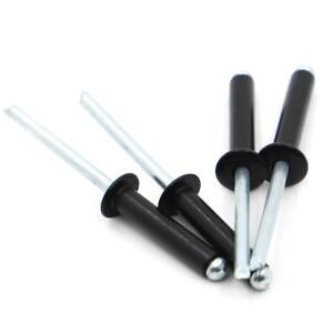 블랙 알루미늄 돔 라운드 헤드 팝 오픈 할로우 풀 블라인드 리벳 장식  네일 리바이트 볼트 스포이드  셀프