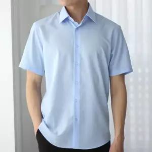 [어셔츠]구김없는 남자 정장 쿨 시원한 여름 반팔 와이셔츠
