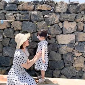 다플  모녀 커플 도트 원피스 어린이집 등원룩 유아 아동