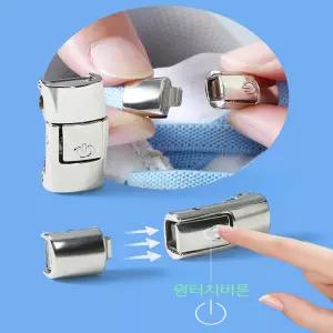 [민메이커] 심지8개 고무줄 신발끈 안풀리는 운동화끈 클립 매듭없는 버클 등산화 고정 슈레이스 정리 버튼