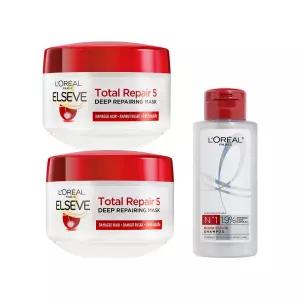 로레알파리 토탈리페어5 마스크 200ml 2개 + 랜덤 제품 100ml 