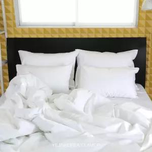 호텔침구 클라모프 80수 호텔 화이트 무지 이불커버 