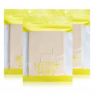 스킨푸드 웨지퍼프 대용량 12개입x3ea 스폰지 메이크업베이스 액상 파운데이션 사용