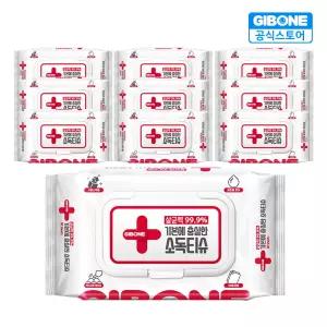 충실한 소독티슈 캡형 60매 X 10팩