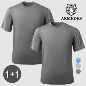 아르메데스 남성 사방스판 라운드 반팔 티셔츠 AR-193 2P